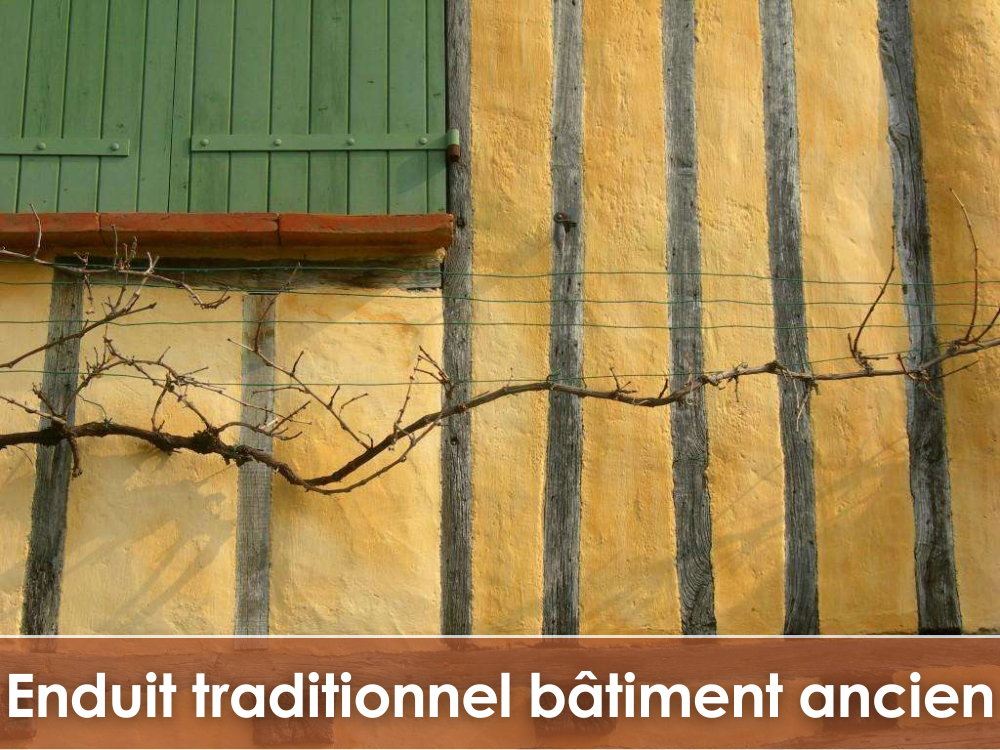 Bouton d'accès à la formation Enduit traditionnel sur bâtiment ancien