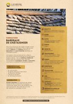 Fiche Formation bardeaux de châtaignier